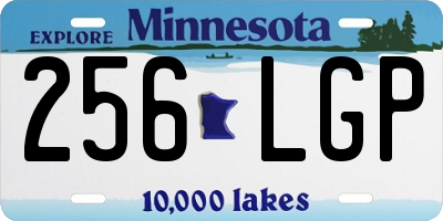 MN license plate 256LGP