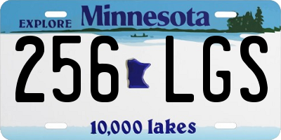 MN license plate 256LGS