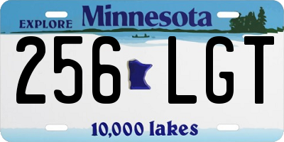 MN license plate 256LGT