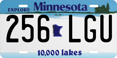MN license plate 256LGU