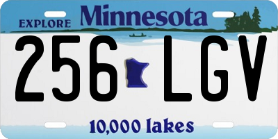 MN license plate 256LGV