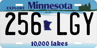 MN license plate 256LGY