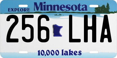 MN license plate 256LHA