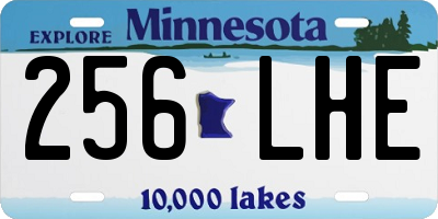 MN license plate 256LHE