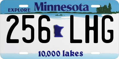 MN license plate 256LHG