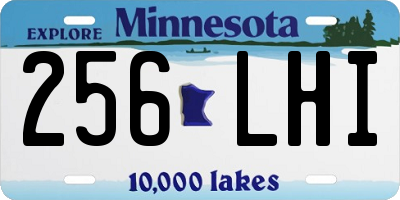 MN license plate 256LHI