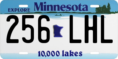 MN license plate 256LHL