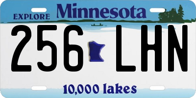 MN license plate 256LHN