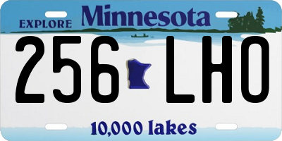 MN license plate 256LHO