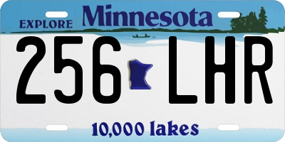 MN license plate 256LHR