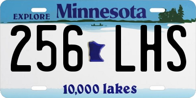 MN license plate 256LHS