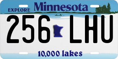 MN license plate 256LHU
