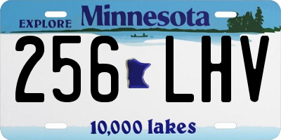MN license plate 256LHV