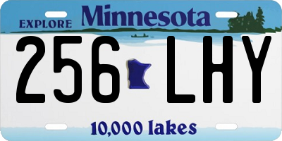 MN license plate 256LHY