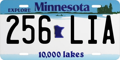 MN license plate 256LIA