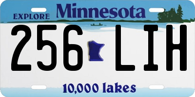 MN license plate 256LIH
