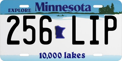 MN license plate 256LIP