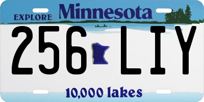 MN license plate 256LIY