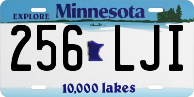 MN license plate 256LJI