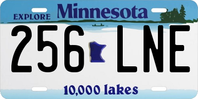 MN license plate 256LNE