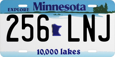 MN license plate 256LNJ