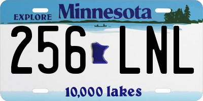 MN license plate 256LNL