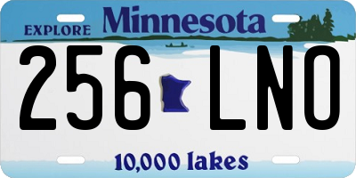 MN license plate 256LNO