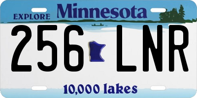 MN license plate 256LNR
