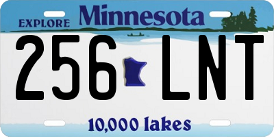 MN license plate 256LNT