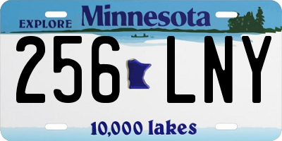 MN license plate 256LNY