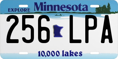 MN license plate 256LPA