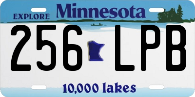 MN license plate 256LPB