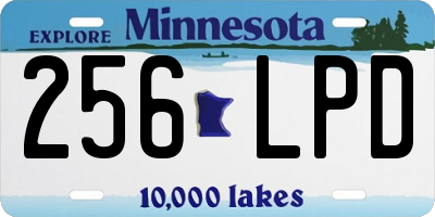 MN license plate 256LPD