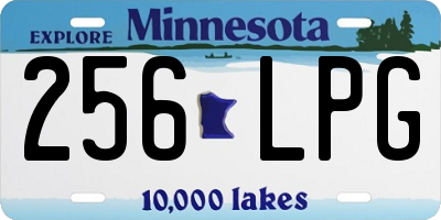 MN license plate 256LPG