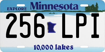 MN license plate 256LPI