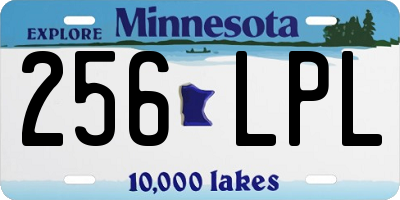 MN license plate 256LPL