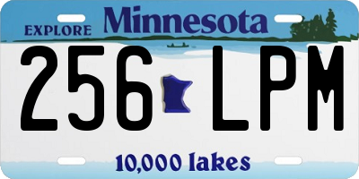 MN license plate 256LPM