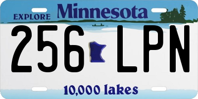 MN license plate 256LPN