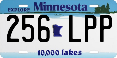 MN license plate 256LPP