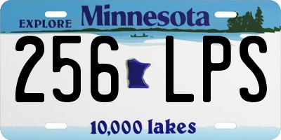 MN license plate 256LPS