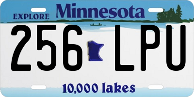 MN license plate 256LPU