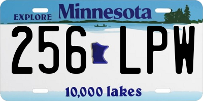 MN license plate 256LPW
