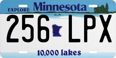 MN license plate 256LPX