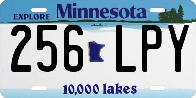 MN license plate 256LPY