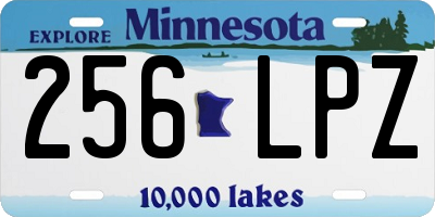 MN license plate 256LPZ