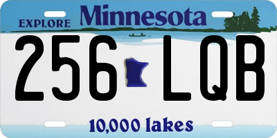 MN license plate 256LQB