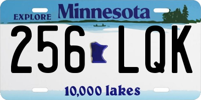 MN license plate 256LQK