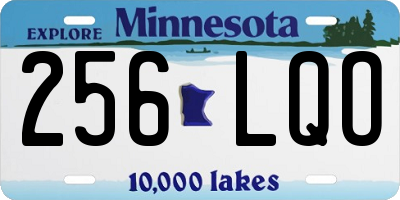 MN license plate 256LQO