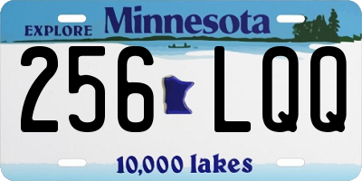 MN license plate 256LQQ
