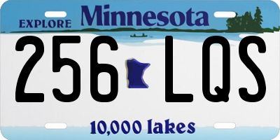 MN license plate 256LQS